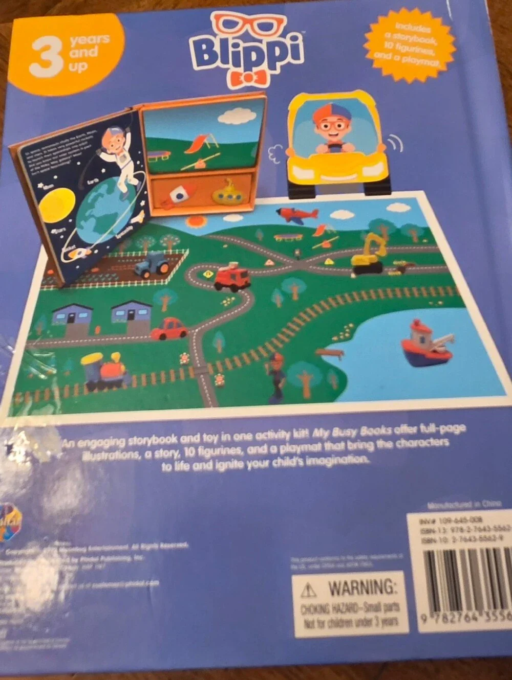 Blippi My Busy Books 9 Figurines And Playmat